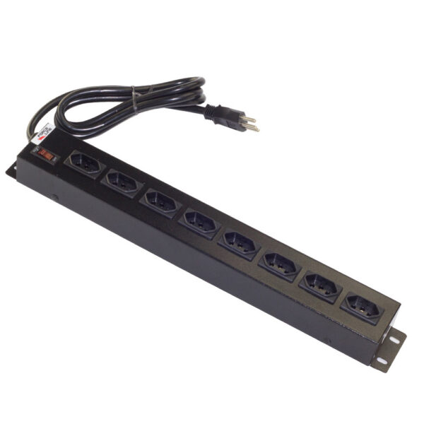 Filtro de Linha para Rack 19" Forceline Metálico 8 Tomadas 20A Tripolar NBR-14136 Cabo 1,5m