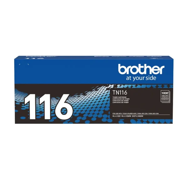 Toner BROTHER TN116BR Preto Original 1.000 Páginas para Impressoras HL-L1222 HL-L1232W DCPL1632W