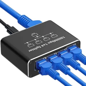 Switch EXBOM 5 Portas Gigabit 10/100/1000 Mbps Alimentação USB-C