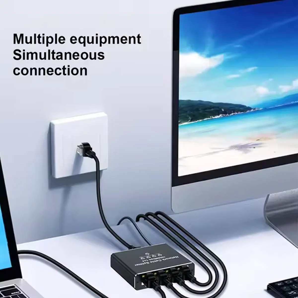 Switch EXBOM 5 Portas Gigabit 10/100/1000 Mbps Alimentação USB-C - Imagem 5