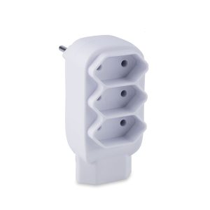 Adaptador de Tomada T Benjamim 4 Saídas Bipolar 10A 250V Forceline 180100005
