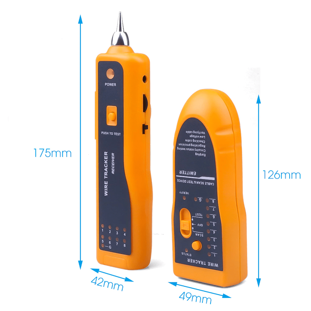 KIT Localizador e Testador de Cabos RJ45 e RJ11 c/Zumbidor FEPRO-TC350 Exbom - Imagem 4