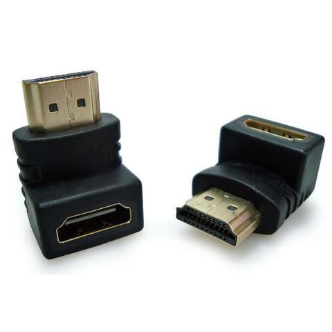 Adaptador Conector HDMI 90 Graus em L (Fêmea x Macho) para Instalação de TV e Monitor em Espaços Reduzidos - Imagem 2