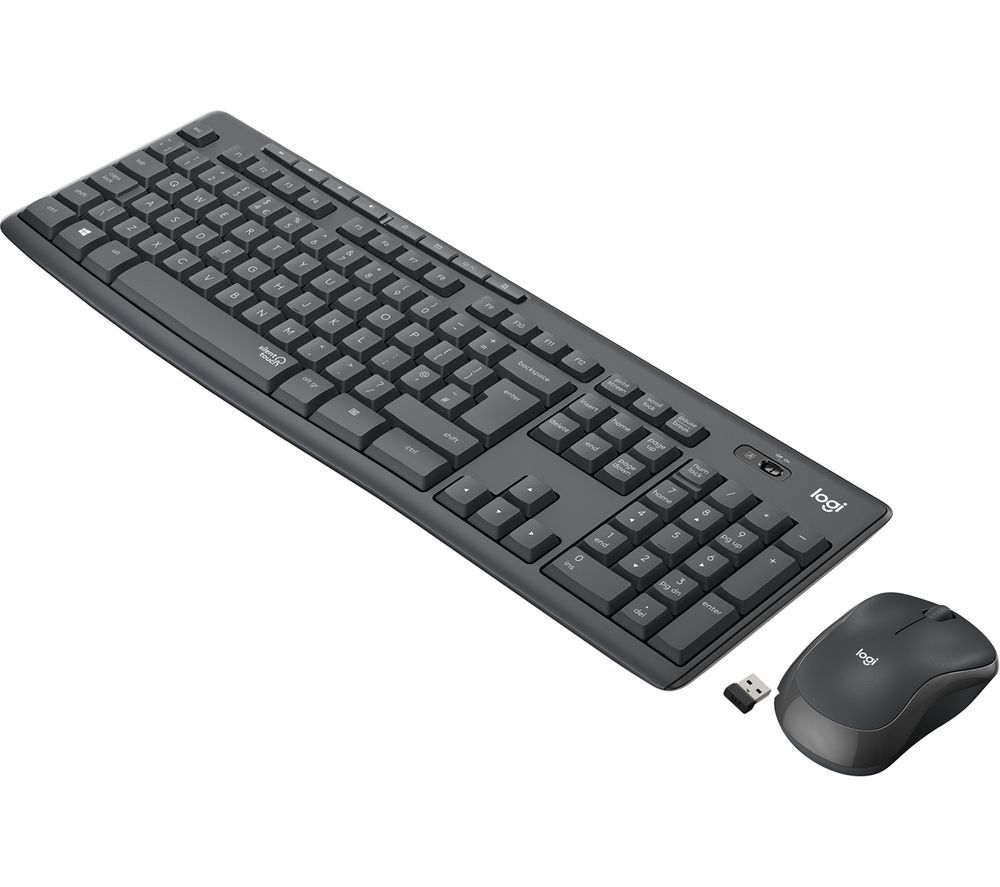 Kit Teclado e Mouse Sem Fio Logitech MK295 Silent Touch ABNT2 2.4GHz Receptor Nano USB - Imagem 2
