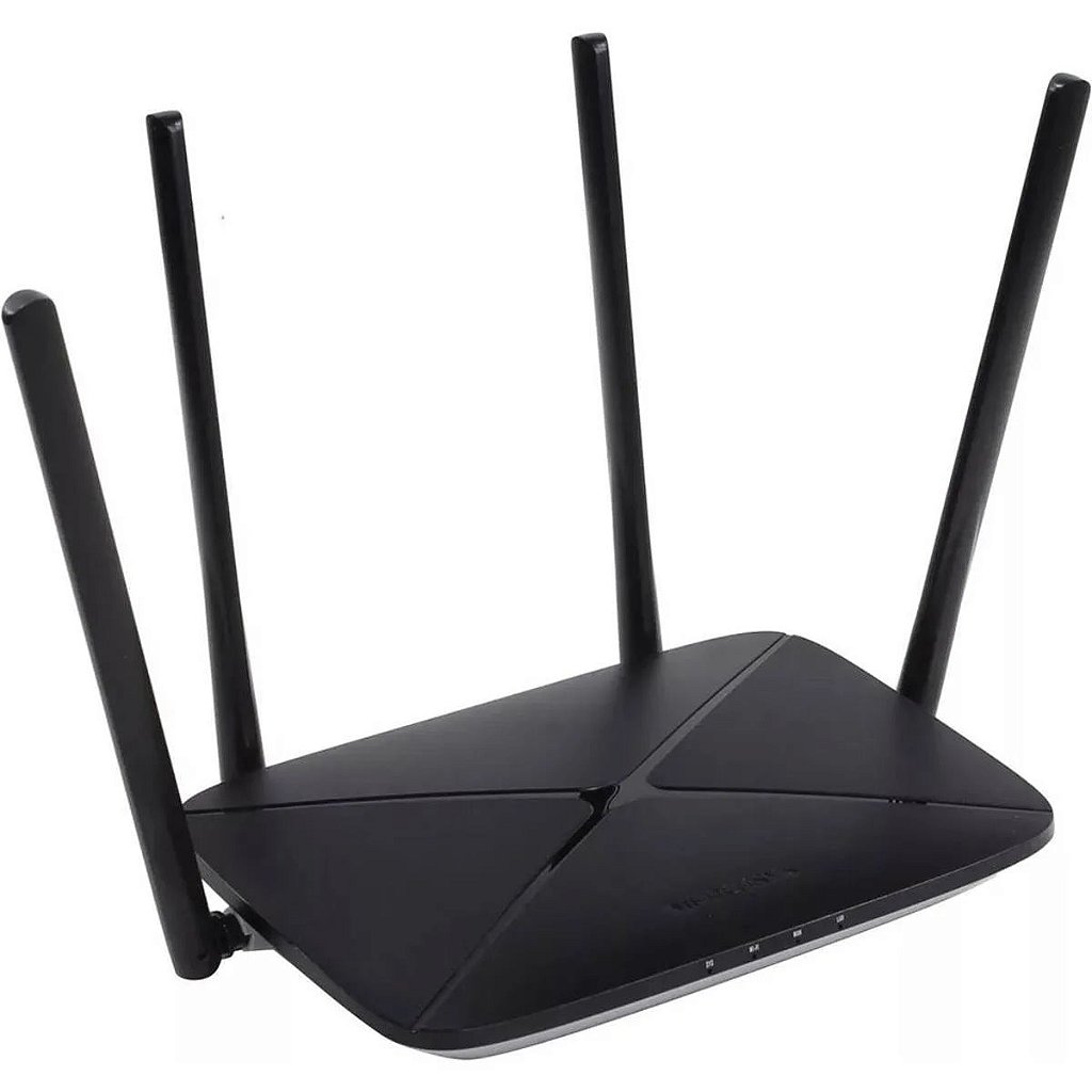 Roteador Wireless MERCUSYS AC12G AC1200 Dual-Band 1200Mbps Gigabit LAN/WAN 4 Antenas