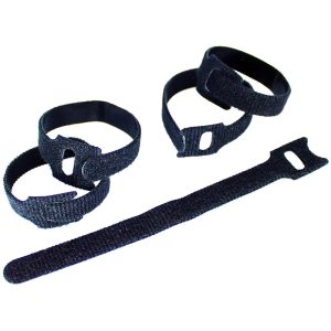 Organizador de Cabos Tipo Velcro Preto Kit 5 Unidades STORM ORCB0001