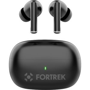 Fone de Ouvido Bluetooth TWS Sem Fio Fortrek HWS1 | Driver 13mm / Touch / USB-C / 4h bateria
