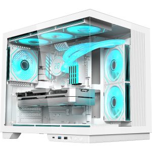Gabinete Gamer Fortrek Clarity Max Branco Mid Tower ATX Vidro Temperado USB-C CLARITY MAX BR
