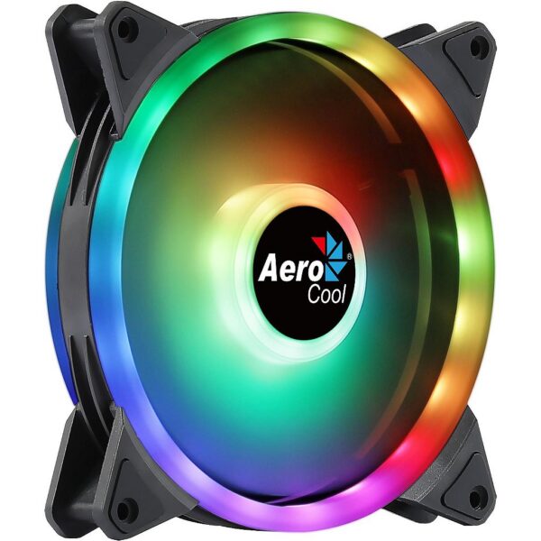 Cooler Fan para Gabinete Aerocool Duo 14 ARGB 140mm Rolamento Hidráulico 6 Pinos