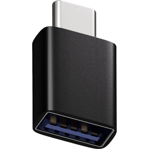 Adaptador USB-A 3.0 Macho para USB-C Fêmea OTG FORTREK UA2C 5Gbps 3A Preto