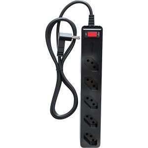 Filtro de Linha Protetor de Surto iClamper 5 Tomadas 10A NBR 14136 Bivolt Preto 023459