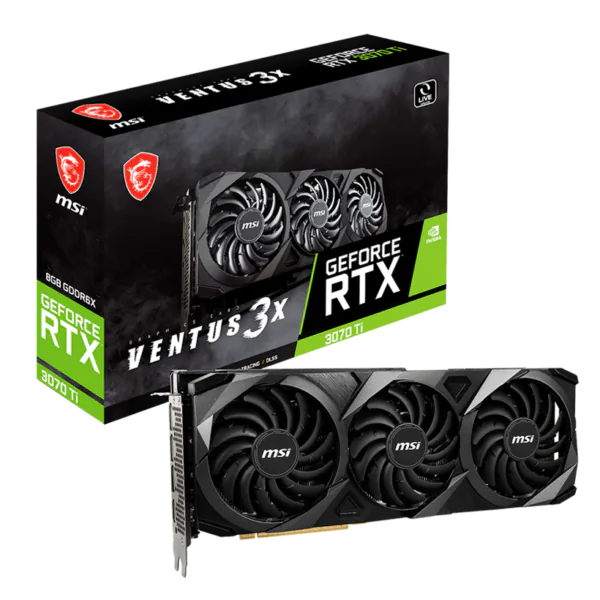 Placa de Vídeo MSI RTX 3070 Ti Ventus 3X OC 8GB GDDR6X PCI Express 4.0