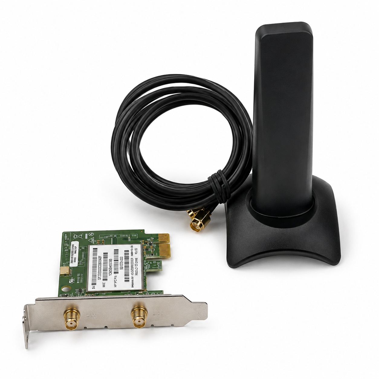 Placa de Rede Wi-Fi PCI-E WN7600R-MV 300Mbps Dual Bandcom Antena Low Profile (Seminovo)