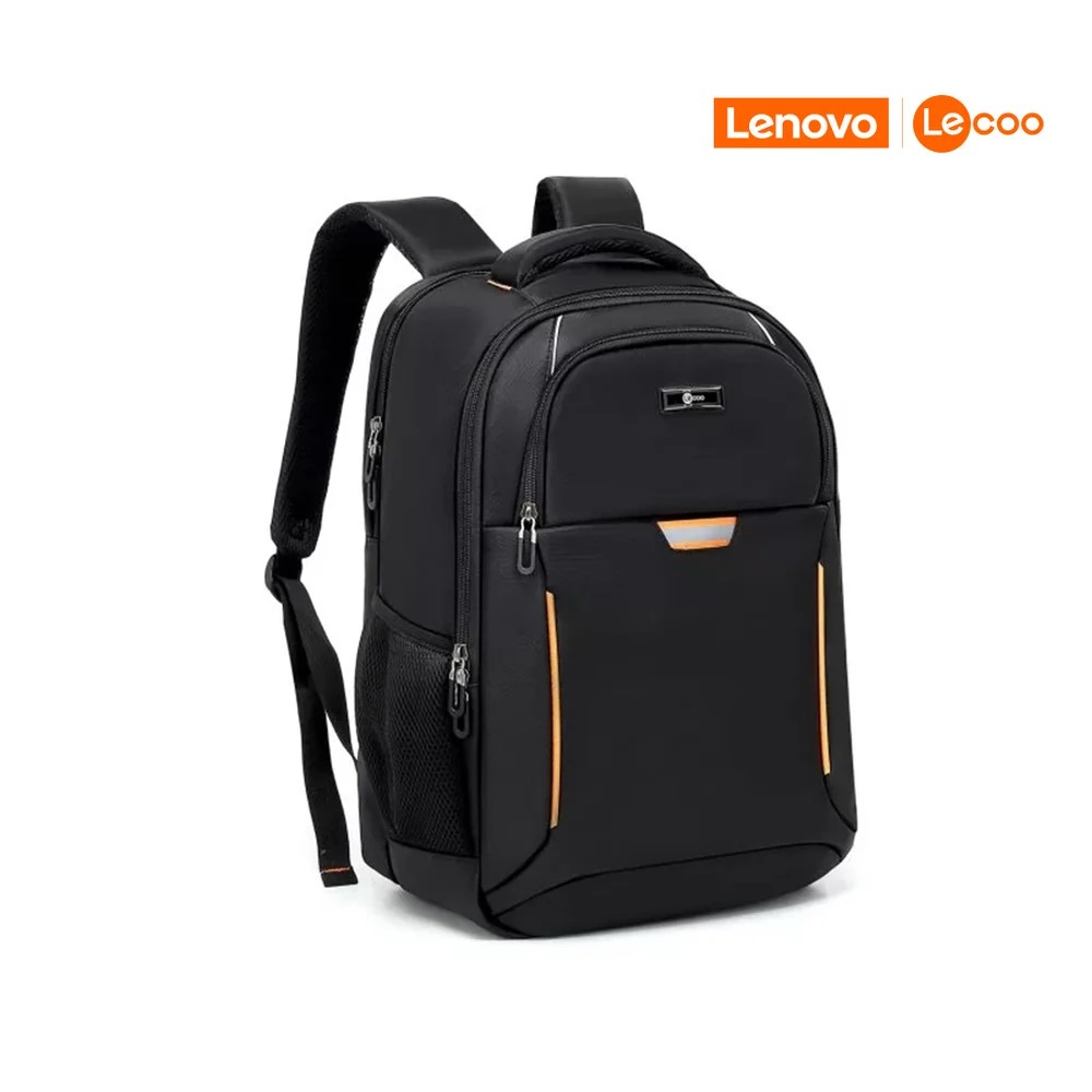 Mochila para Notebook 17.3" Lecoo BG03 preta/25L/Oxford tripla camada/Alças acolchoadas/Zíper duplo