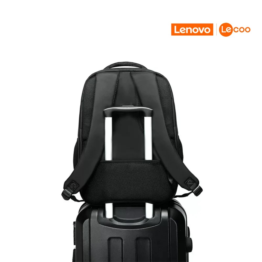 Mochila para Notebook 17.3" Lecoo BG03 preta/25L/Oxford tripla camada/Alças acolchoadas/Zíper duplo - Imagem 2