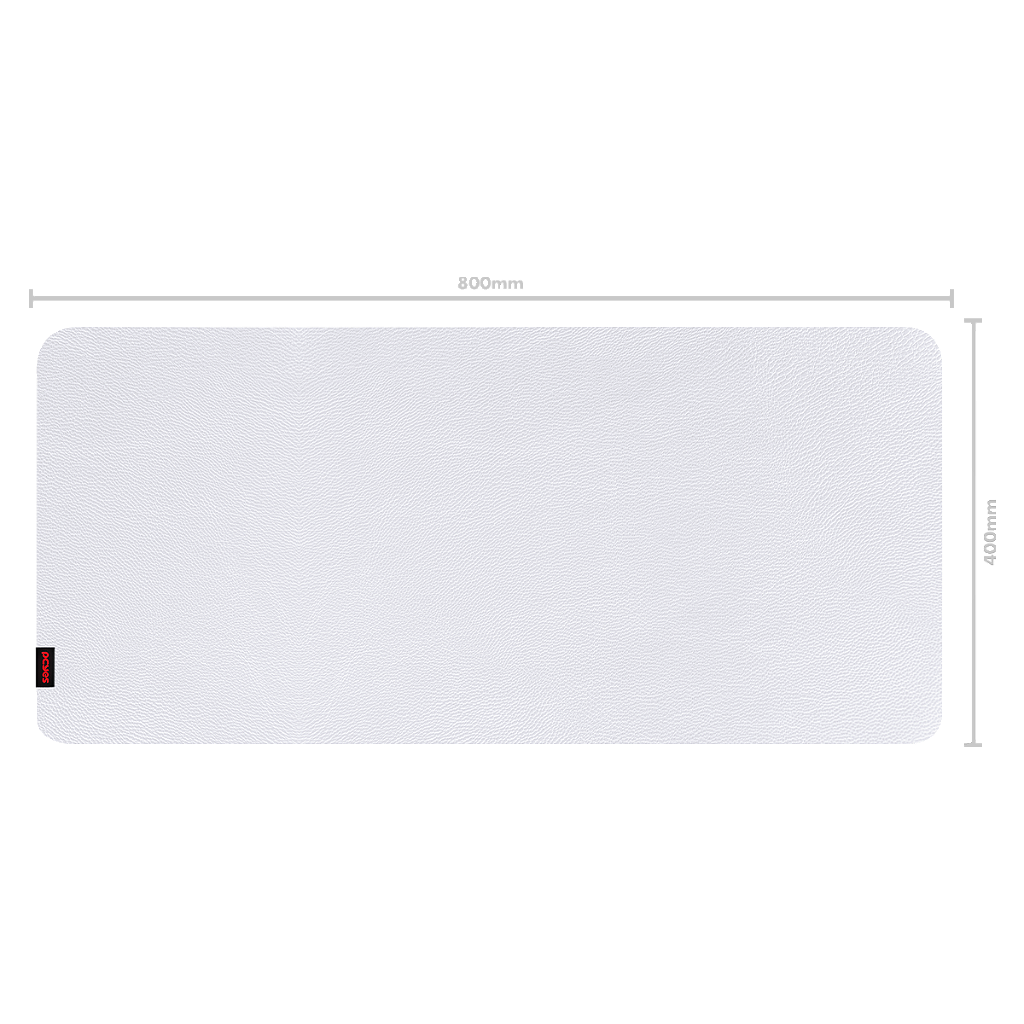 Mouse Pad Pcyes Exclusive Corporativo Branco 800x400x3mm Superfície PVC Base Suede - Imagem 5