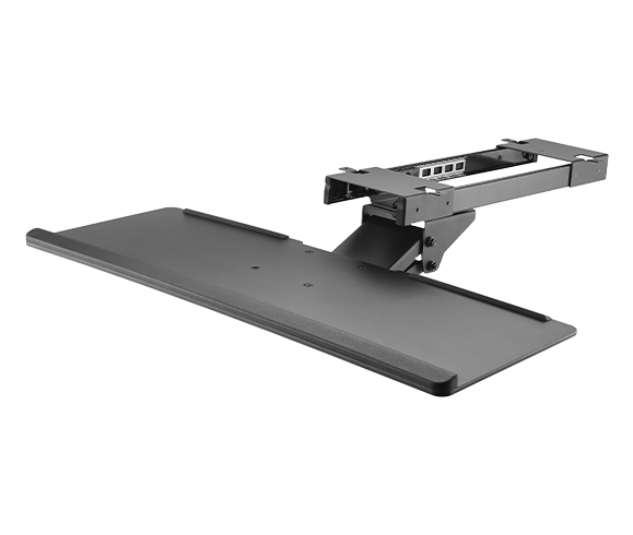 SUPORTE DE MESA RETRÁTIL PARA TECLADO COM APOIO EM GEL - PLMST01A - Imagem 2