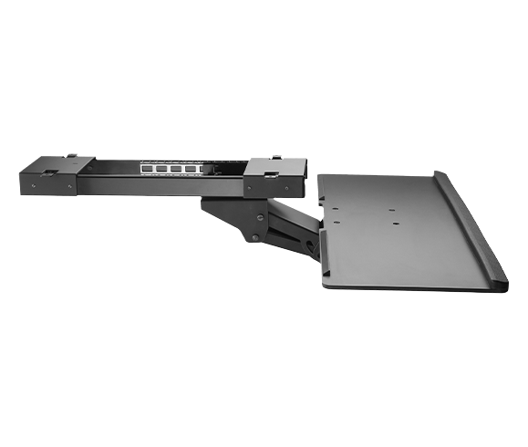 SUPORTE DE MESA RETRÁTIL PARA TECLADO COM APOIO EM GEL - PLMST01A - Imagem 3