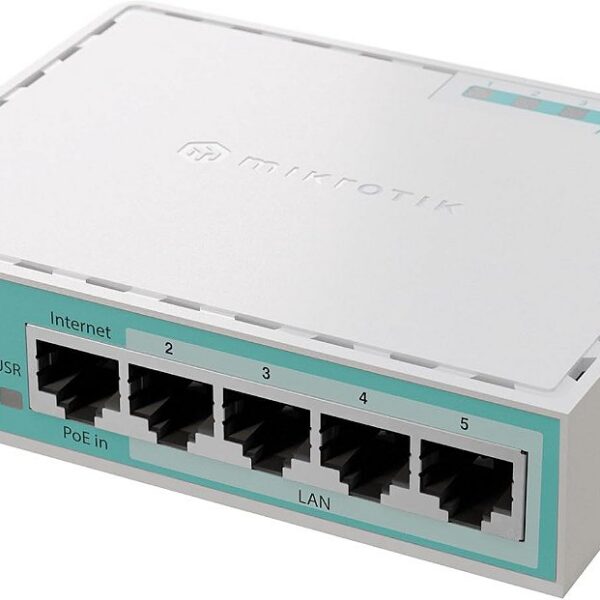 Roteador MIKROTIK hEX Refresh E50UG 5 Portas Gigabit Ethernet 950MHz 512MB RAM