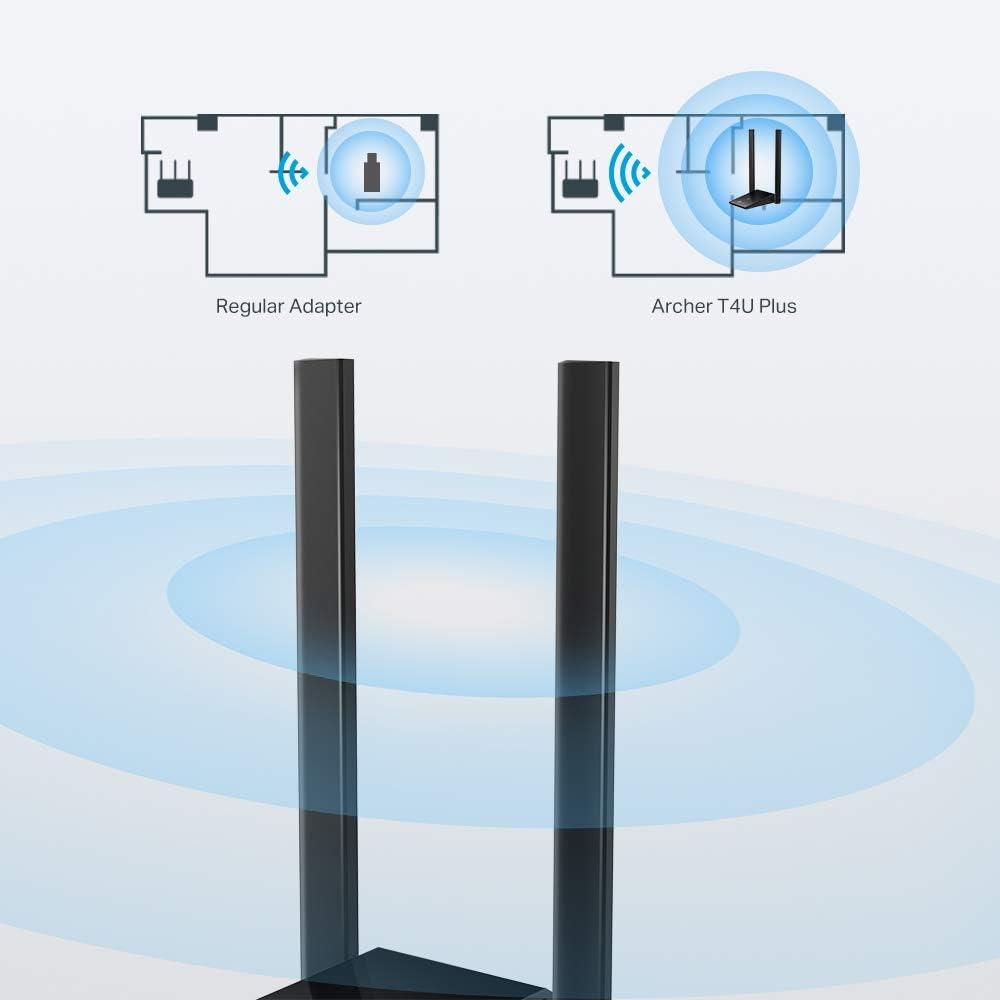 Adaptador USB Wireless TP-Link Archer T4U Plus AC1300 Dual Band USB 3.0 - Imagem 5