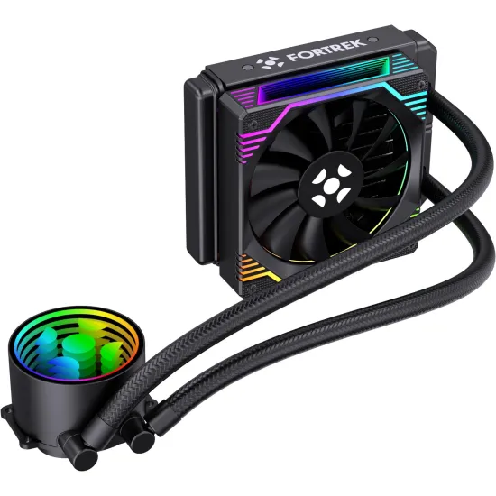 Water Cooler Fortrek Breezy 120mm / ARGB / Resfriamento Extremo / Preto - Imagem 2