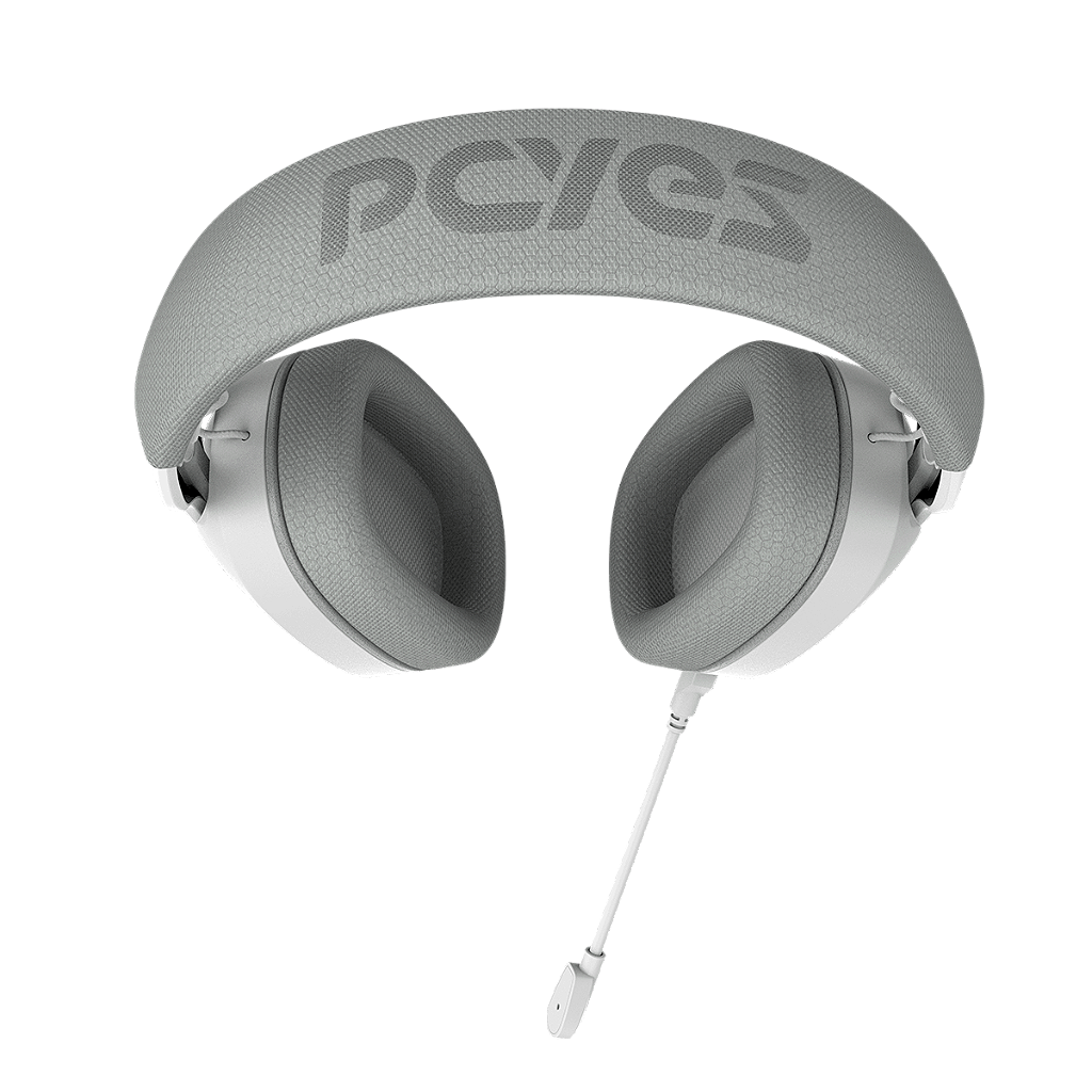 Headset Gamer PCYES White Ghost, Conexão USB 2.0, LED RGB Fixo, Drivers 40mm, Microfone Destacável O - Imagem 3