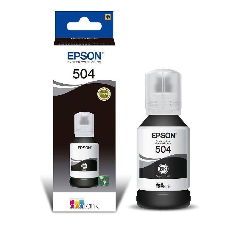 Refil de Tinta Original Epson T504122-BR Preto Rendimento de 7500 Páginas