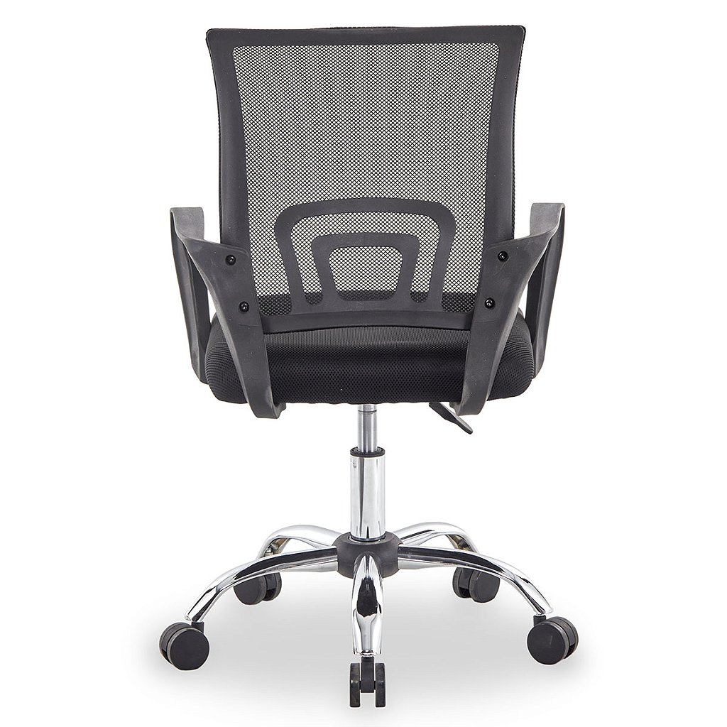 Cadeira de Escritório Executiva Giratória MAXOFFICE MOCH-LOW/BK Preta Tela Mesh Suporta 120kg com Ajuste de Altura e Rodízios de Nylon - Imagem 5