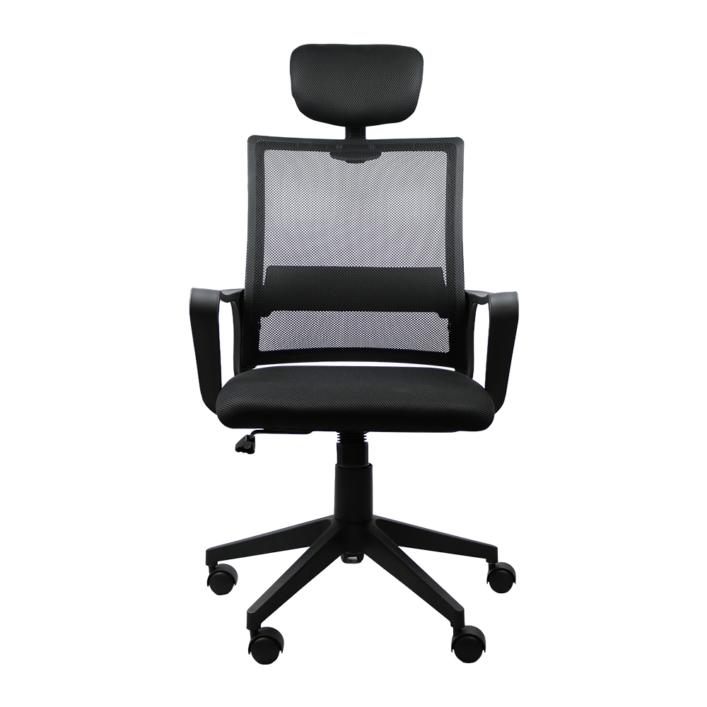 Cadeira Escritório Diretor Ergonômica Maxoffice 011495 Preta, Tela Mesh, Ajuste de Altura, Suporta 120kg, Base Metálica - Imagem 2