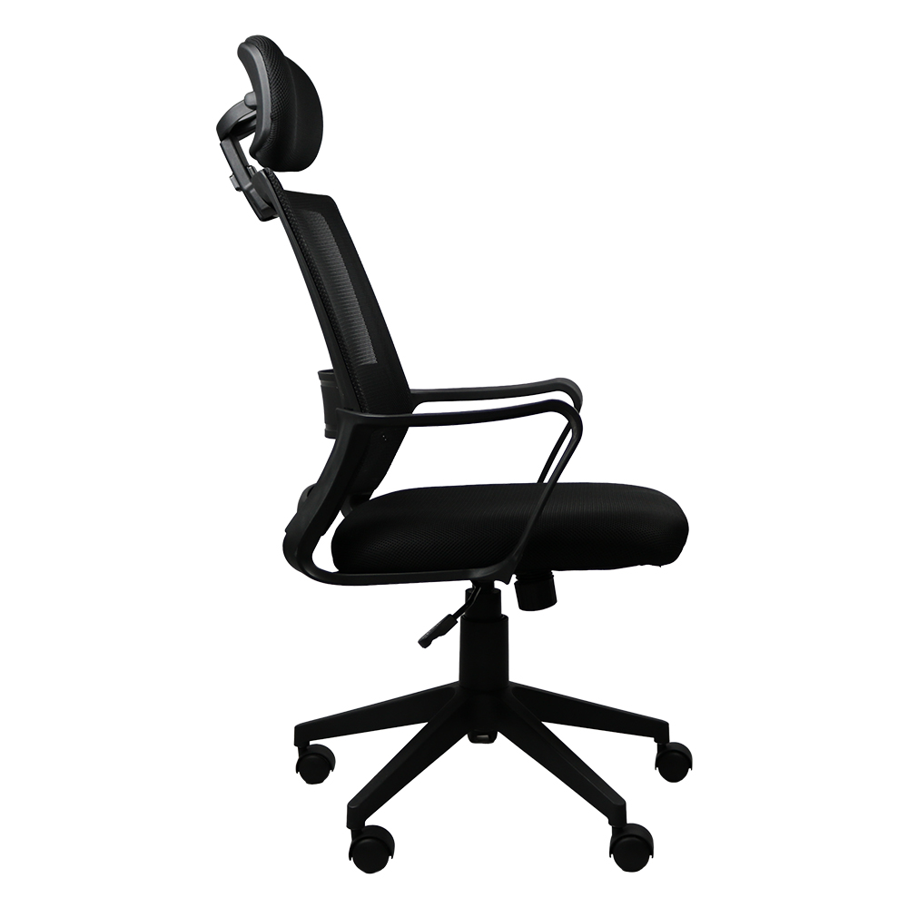 Cadeira Escritório Diretor Ergonômica Maxoffice 011495 Preta, Tela Mesh, Ajuste de Altura, Suporta 120kg, Base Metálica - Imagem 4