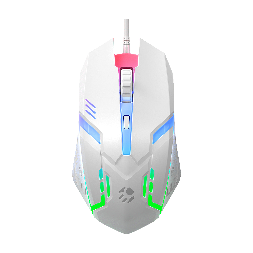 kit Gamer 4 em 1 Teclado Mouse Headset Mouse Pad Bluecase Play Branco BGHPKM-01WBX - Imagem 4