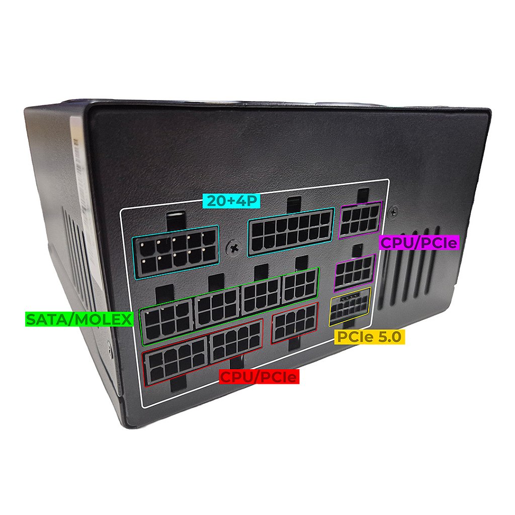 Fonte ATX 850W PS-G850 C3Tech 80 Plus Bronze Full Modular PFC Ativo