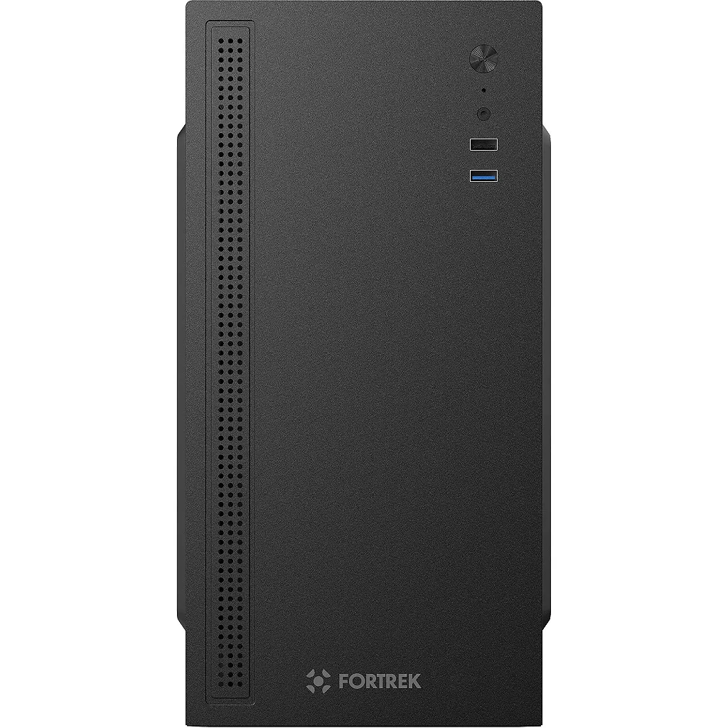 Gabinete Fortrek GO12 Compact Office Preto, para Placa Mãe Micro-ATX e Mini-ITX, USB 3.0 Frontal s/ fonte - Imagem 3