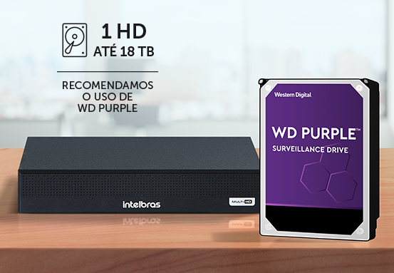 Gravador de Vídeo Digital Intelbras MHDX 1208-C 8 Canais Dual Audio Full HD Lite