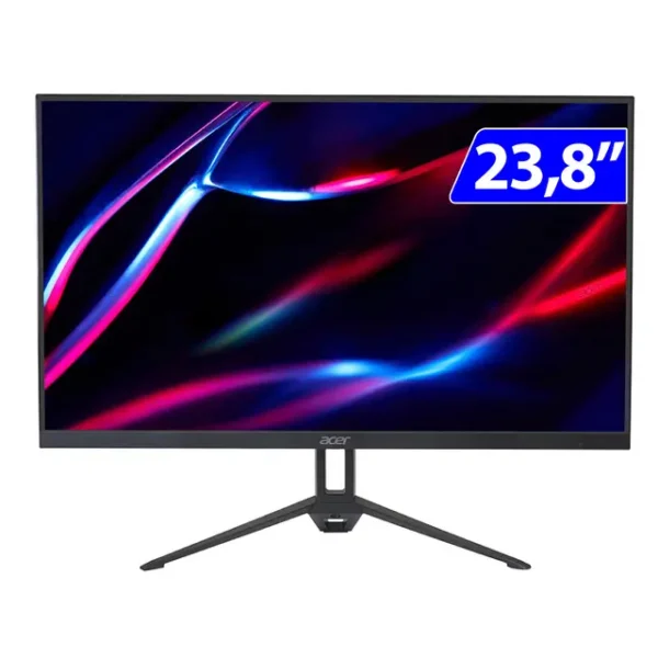 Monitor Gamer ACER 23.8pol Nitro KG243Y Full HD IPS 144Hz 1ms HDMI DisplayPort Preto