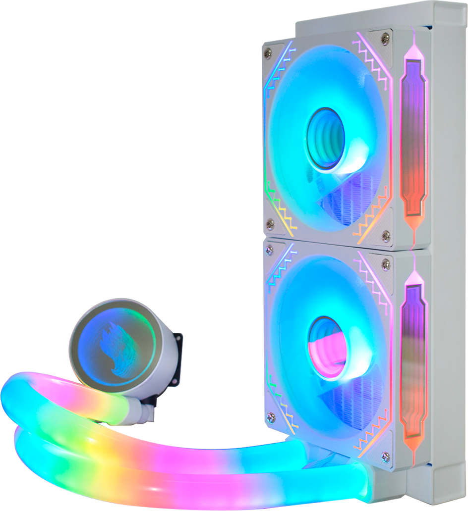 Water Cooler KMEX WACDF123ABDAB0X 240mm ARGB 240W TDP Branco - Imagem 4