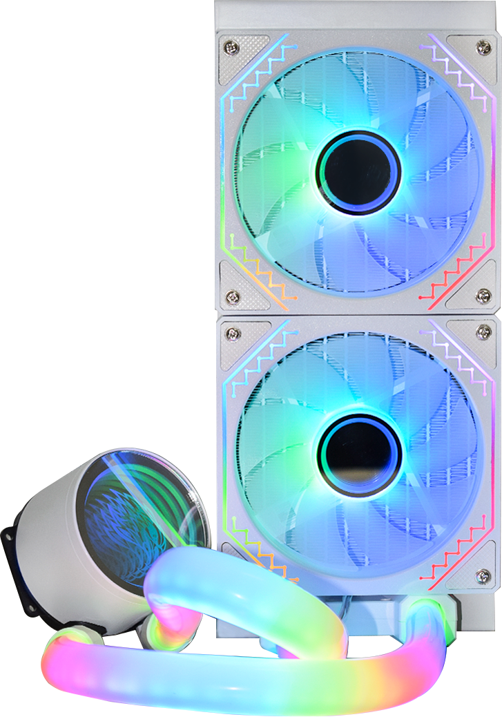 Water Cooler KMEX WACDF123ABDAB0X 240mm ARGB 240W TDP Branco - Imagem 5
