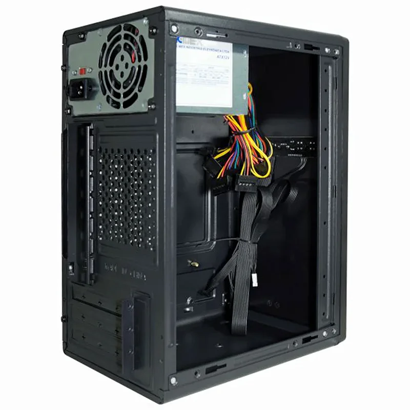Gabinete KMEX GM-0368 mATX com Fonte 200W 2 USB 2.0 Áudio HD Preto Bivolt - Imagem 3
