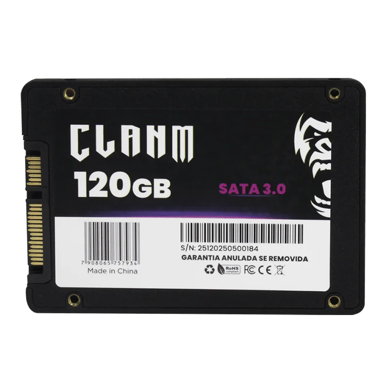SSD CLANM 120GB SATA III 2.5pol 500MB/s - Imagem 3