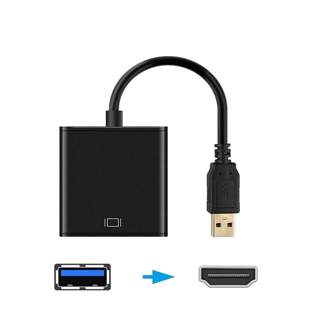 Adaptador Extensor de Vídeo KNUP AD138 USB 3.0 para HDMI Full HD 1080p Plug and Play - Imagem 2