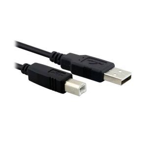 Cabo USB 2.0 para Impressora Genérico 1.5 Metros Conector A Macho para B Macho Preto