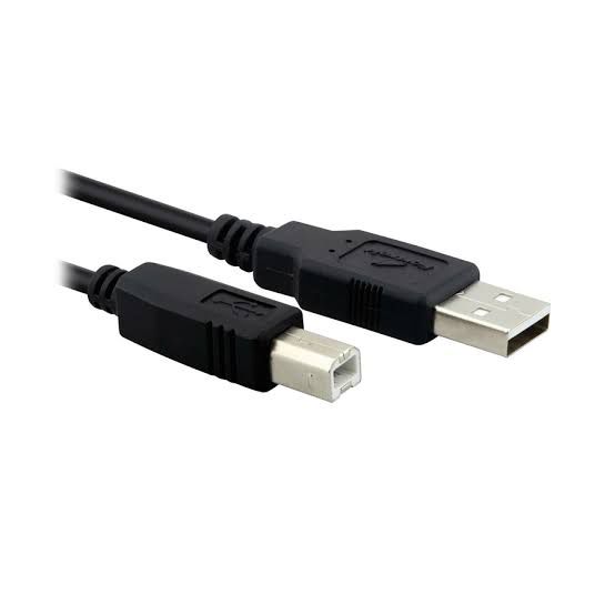 Cabo USB 2.0 para Impressora Genérico 1.5 Metros Conector A Macho para B Macho Preto