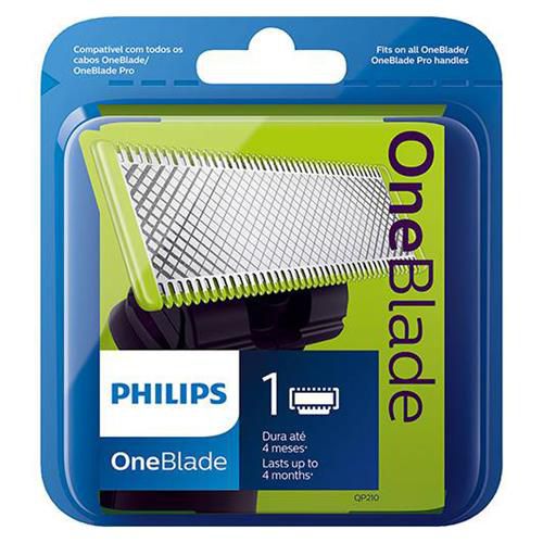 Lâmina Refil PHILIPS OneBlade QP210/50 Original para Barbeador Elétrico
