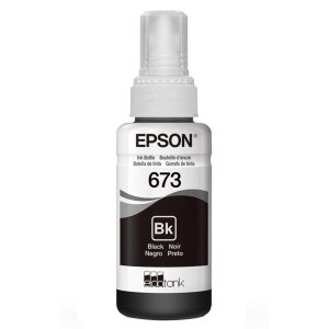 Refil de Tinta Epson T673 Preto Original C13T67312A 70ml para Impressoras L800 L810 L850 L1800