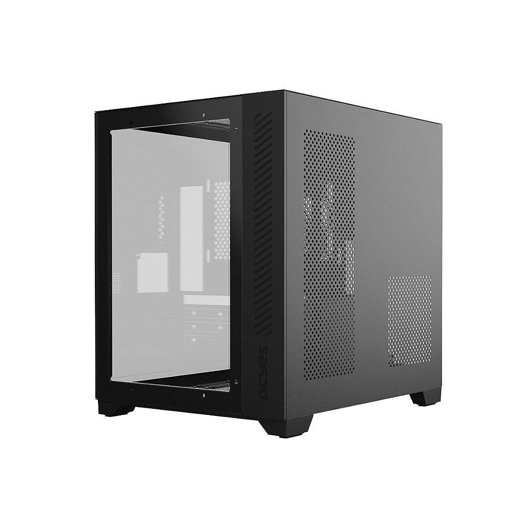 Gabinete Gamer PCYes Forcefield Preto Mid-Tower mATX Vidro Temperado Lateral e Frontal GFFBVP - Imagem 3