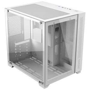 Gabinete Gamer PCYes Forcefield White Mid-Tower mATX Branco Vidro Temperado GGFWGP