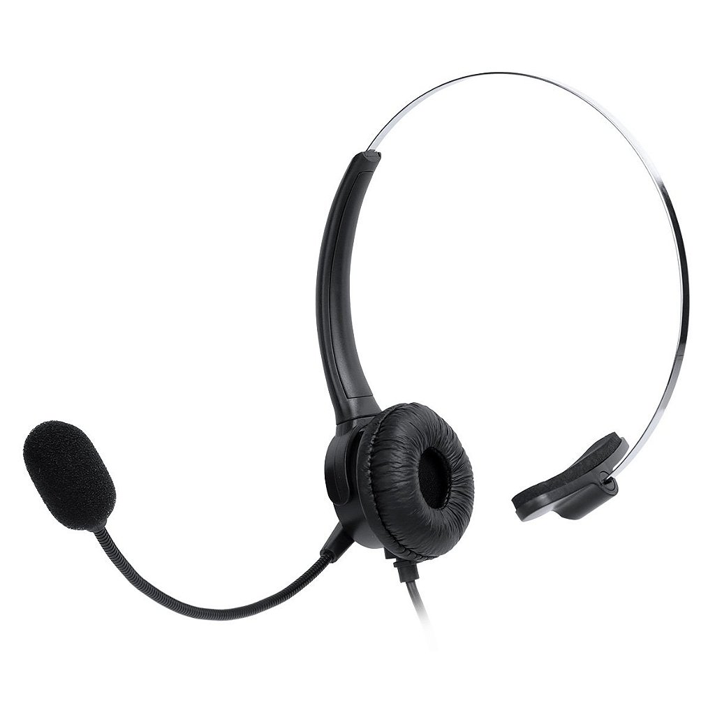 Headset Monoauricular Corporativo Vinik VK400RJ9 com Microfone Ajustável e Conector RJ9 para Telefone IP - Imagem 3