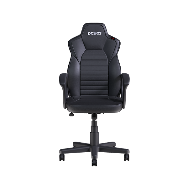 Cadeira Gamer PCYes Mad Racer STI Turbo Black Vulcan MRSTIR10PT, Inclinação 135°, Pistão a Gás, Suporta 120kg, Rodas PU - Imagem 2