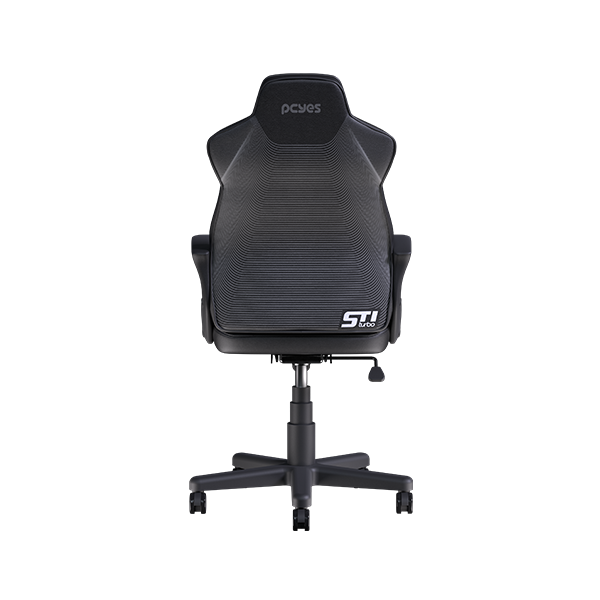 Cadeira Gamer PCYes Mad Racer STI Turbo Black Vulcan MRSTIR10PT, Inclinação 135°, Pistão a Gás, Suporta 120kg, Rodas PU - Imagem 4