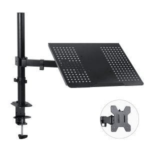 Suporte Articulado de Mesa Vinik SMN600 para Monitor ou Notebook 13" a 32" VESA 75/100 até 10kg Rotação 360° Preto